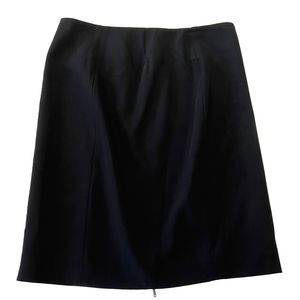 Banana Republic Skirt Womens Size 8 Black And Straight Stretch Work Zip Up  EUC!